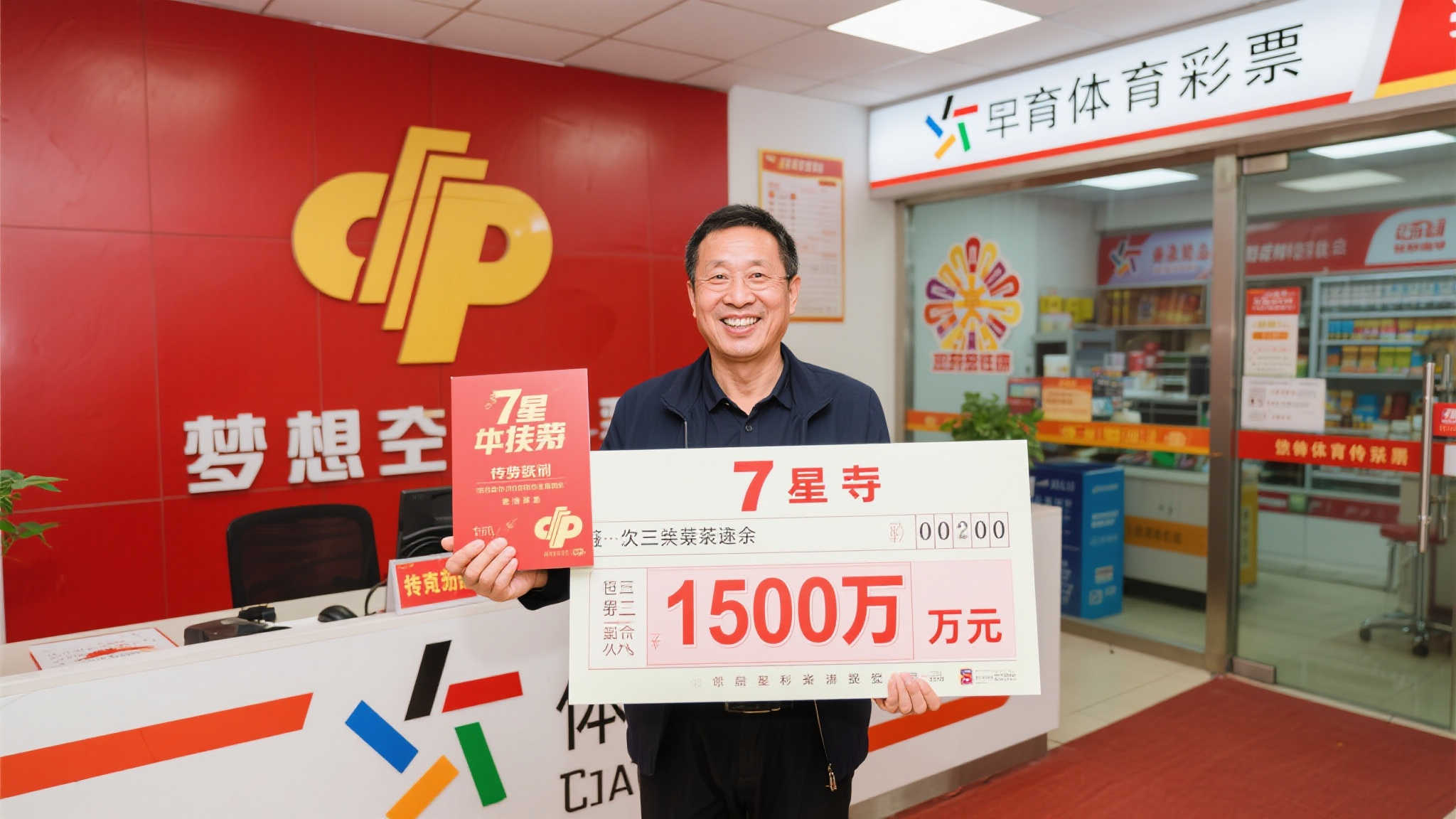 体彩忠实粉丝再中7星彩1500万 二次光临兑奖中心