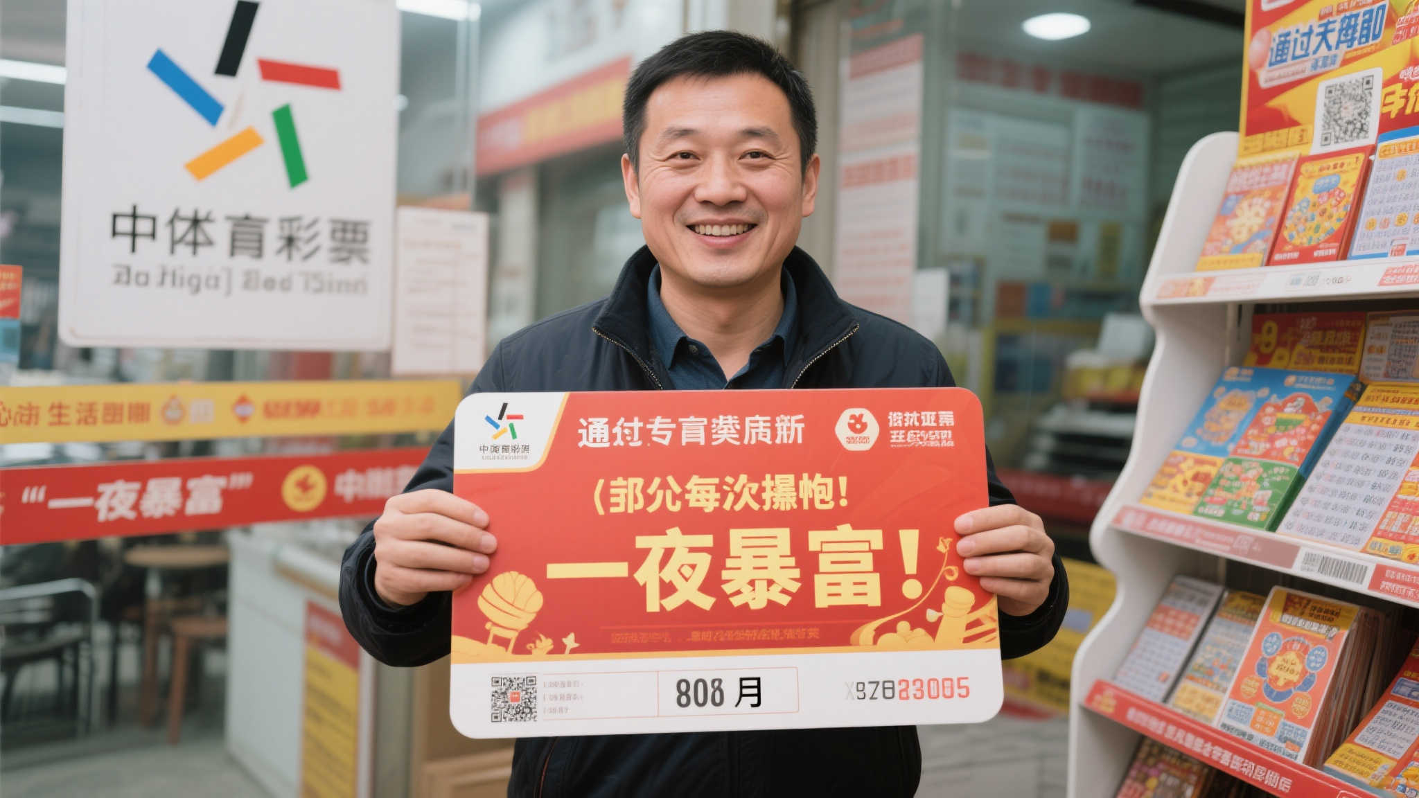 男子喜中大乐透740万 联手同事共同领奖 男子喜中大乐透740万 联手同事共同领奖